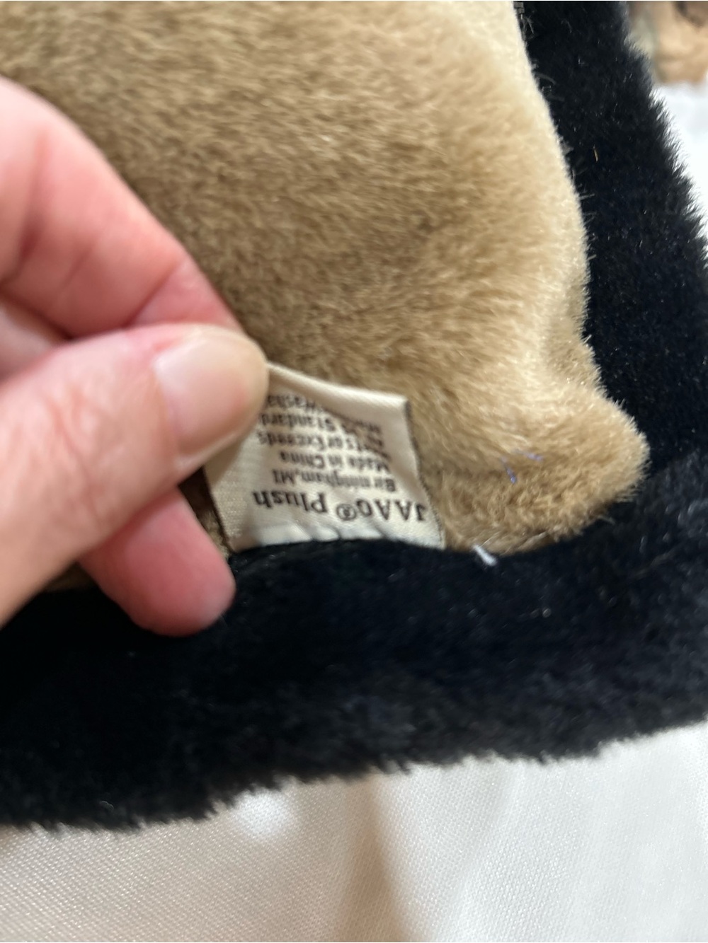 Vtg JAAG Plush 3D Black Bear Throw Pillow 12" - Picture 5 of 5
